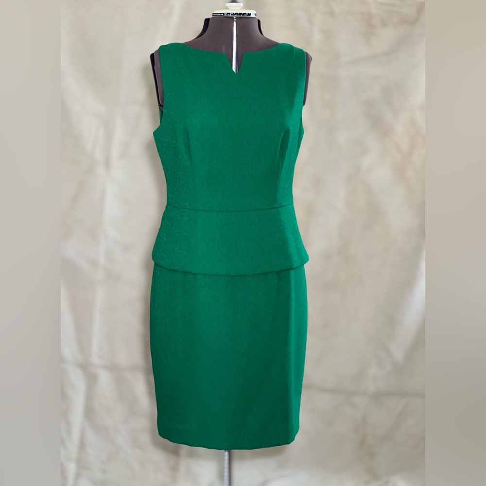 The Limited Green Peplum Top Pencil Dress
